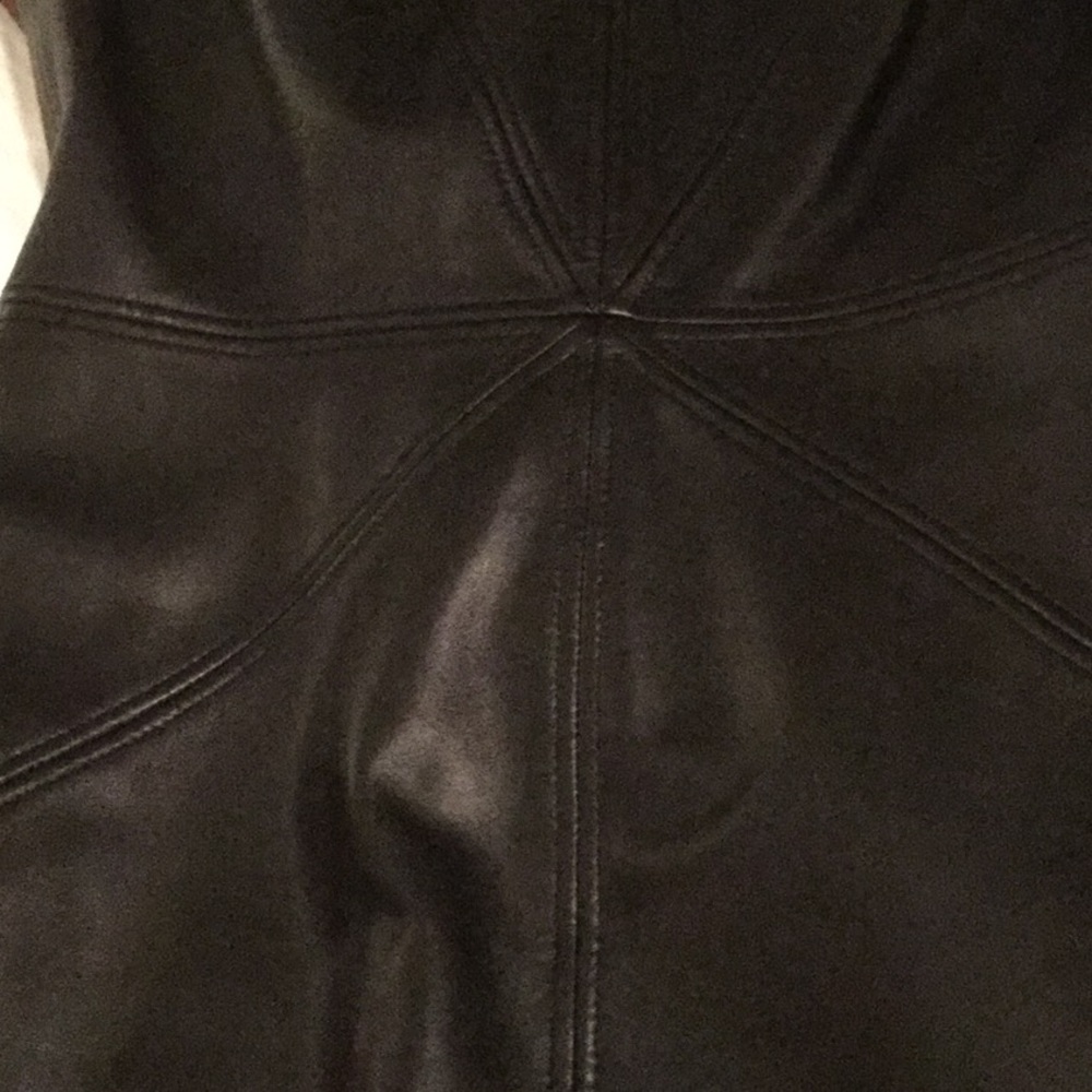Escada Black Leather sheath Dress - Picture 4 of 12